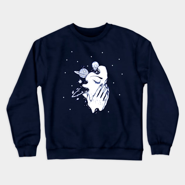 Copy of Cosmic Mind (Blue) Crewneck Sweatshirt by Clifficus